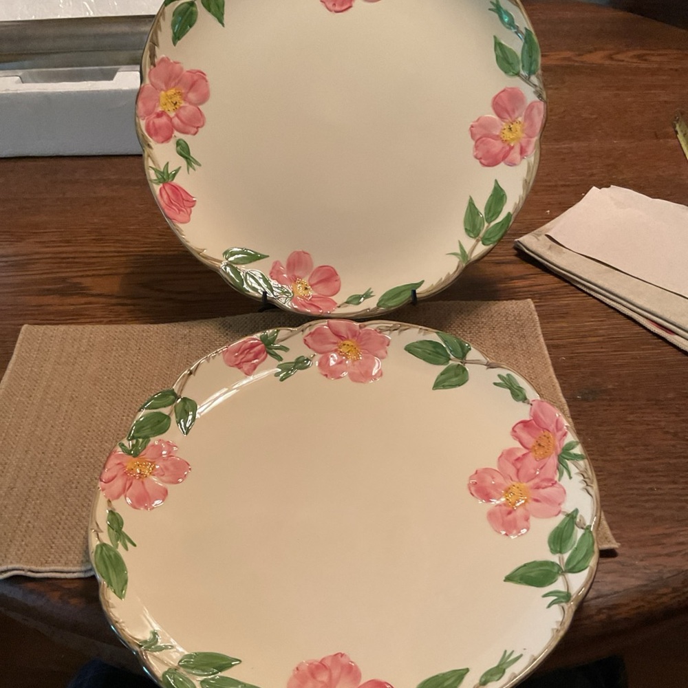 Franciscan Ware Desert Rose, over large serving plates